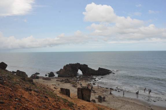 A famosa Pedra Furada, em Jericoacoara - CE